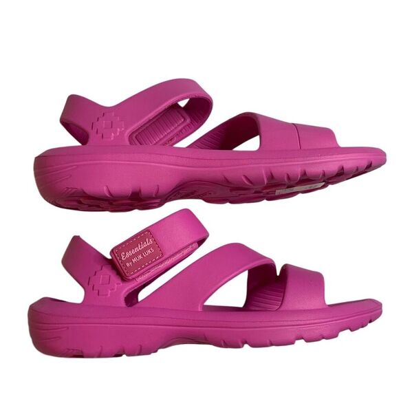 MUK LUKS Women's Pink Guava Slingback Sandals Adjustable Straps Casual - Picture 2 of 5